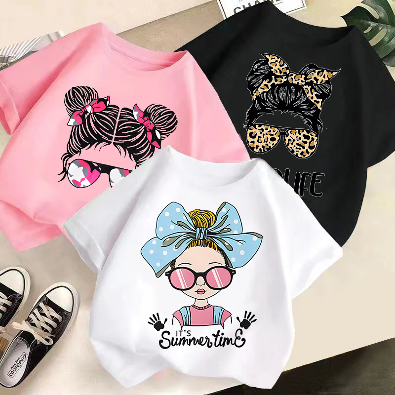 Cross-Border Children's Clothing 2026 Summer New Products Kidsren's Short-Sleeved T-Shirts for Boys and Girls Fashionable Round-Neck Tops Aliexpress Versatile