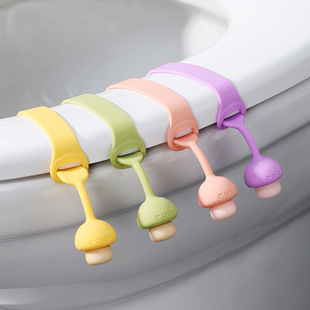 Wholesale Universal Anti-Slip Non-Dirty Hand Toilet Seat Lid Lifter Adjustable Silicone Toilet Fixed Lifter