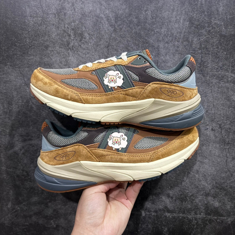 Putian Pure Original New Balance Nb990 V6 Sports Comfortable Non-Slip Wear-Resistant Low-Cut Running Shoes for Men and Women Dad Shoes