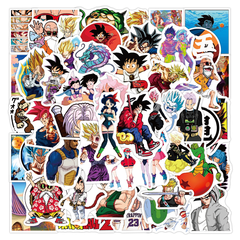 50 pegatinas de graffiti transfronterizas múltiples, decoración de equipaje, scooter portátil, funda impermeable para teléfono móvil, pegatinas de bricolaje