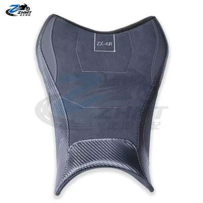 for Kawasaki ZX-6R 636 front and: Motorcycle cushion - gray-model-front-seat-original-seat-height