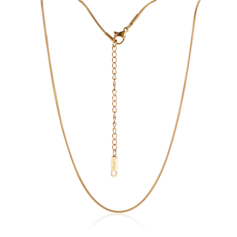 8g Weight Fashion Geometric Titanium Steel Plating Necklace 1 Piece