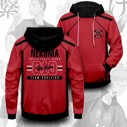 Southeast Asian Anime Volleyball Team Uniforms for Seijo High School - 3D Digital Hooded Sweatshirts