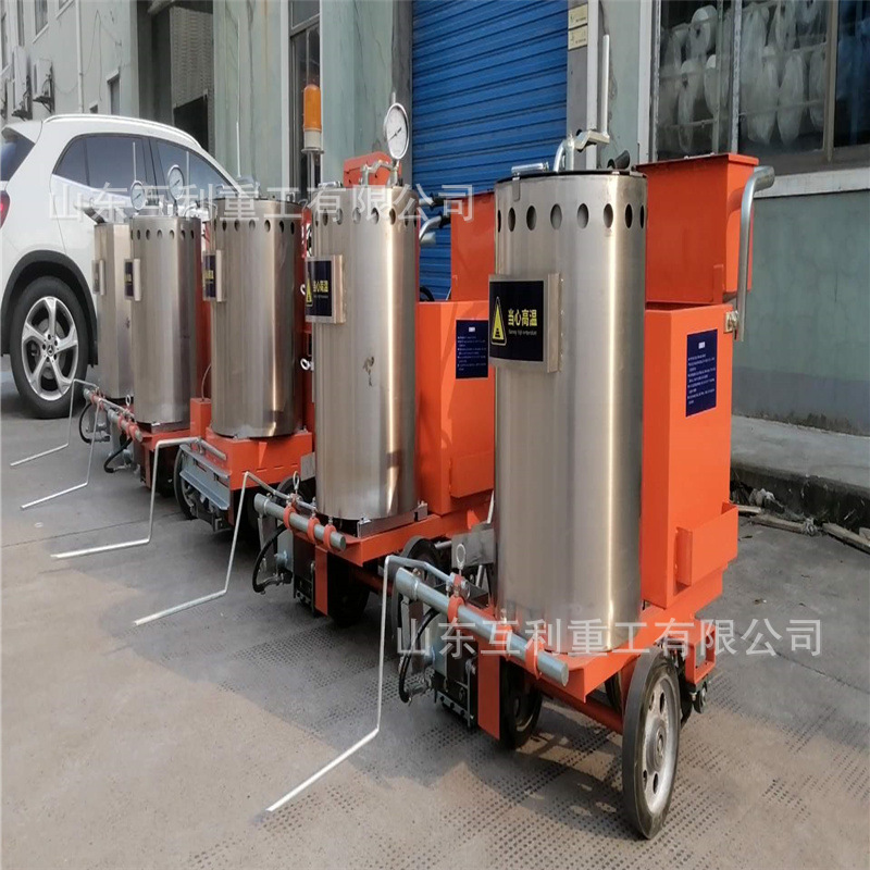 驾校划线用冷喷划线机 手推式马路热熔标线机 路面划线机