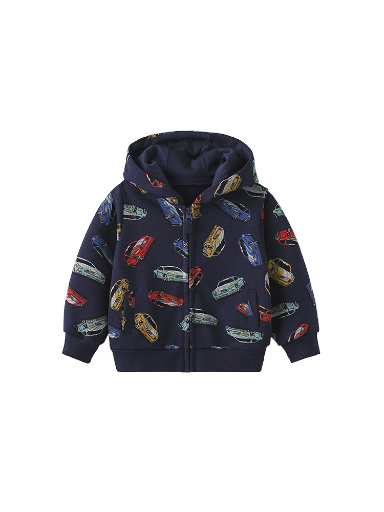 Abrigo de suéter para niños malwee transfronterizo chaqueta de otoño e invierno nueva sudadera con capucha europa, Estados unidos, niños pequeños y medianos cremallera camisa de invierno de manga larga image 5