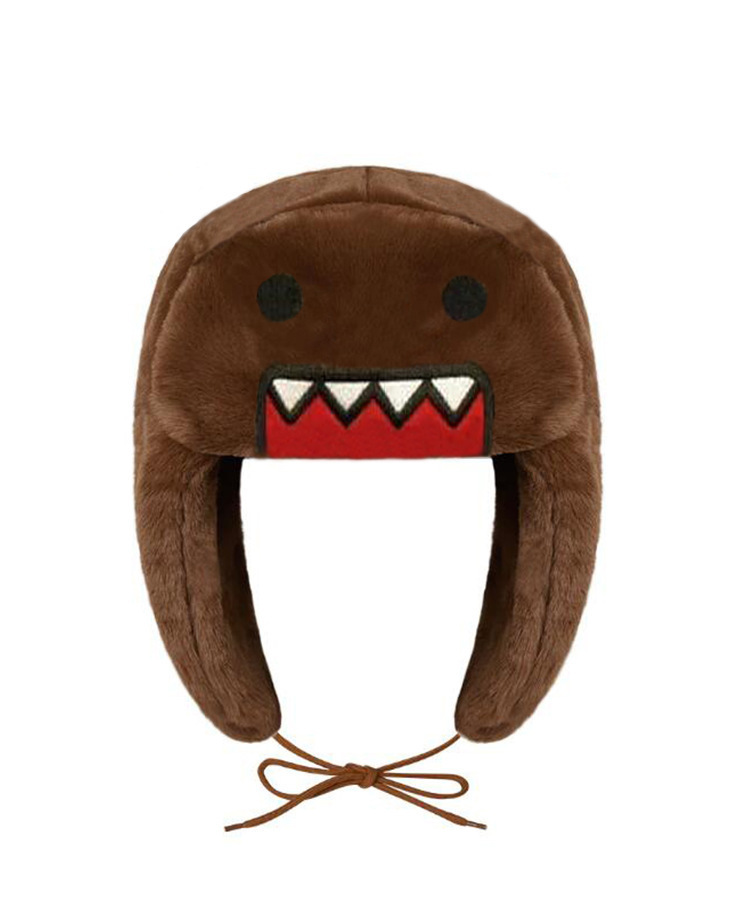 Fábrica de venta directa de otoño y invierno gorra de dibujos animados espesa para hombres y mujeres lindos gorra de protección de oídos caliente gorra de pelo frío gorra