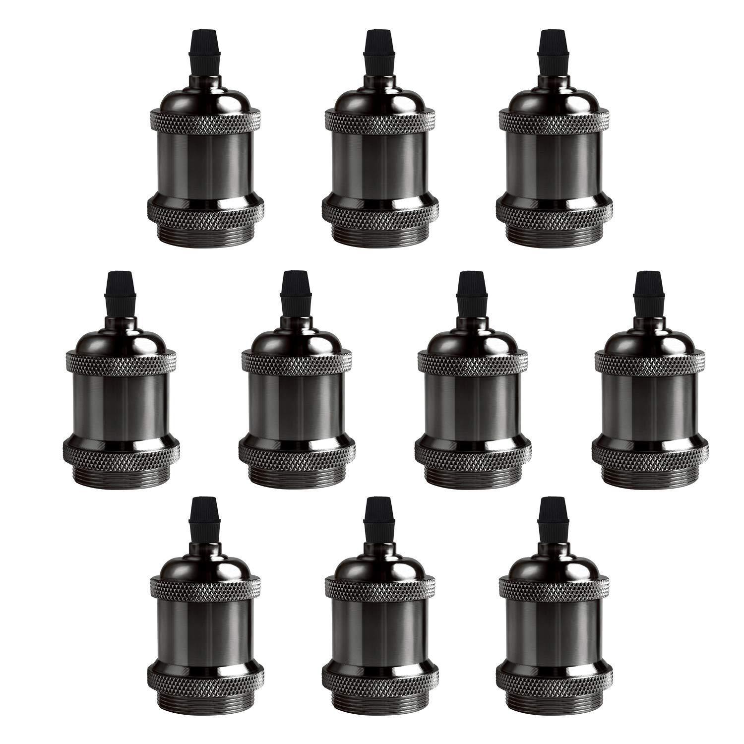 Zhongshan Fuente Fabricante transfronterizo E26E27 lámpara de aluminio antiguo taza de lámpara de cerámica lámpara adecuada para lámparas de succión y elevación