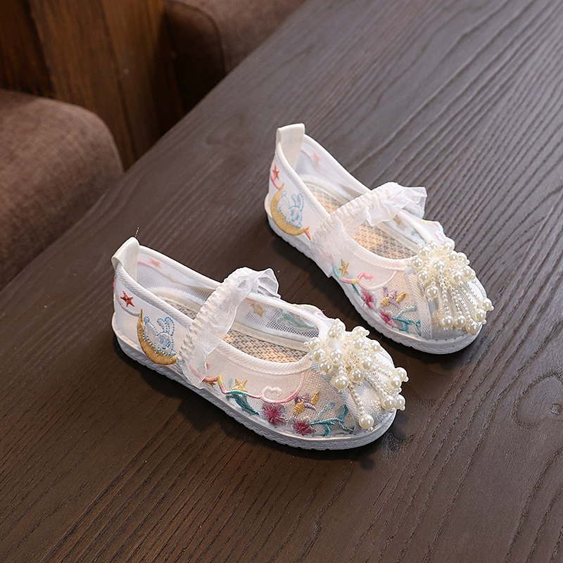 Summer Hanfu, children's footwear, mesh sandals, factory direct supply, Chinese style