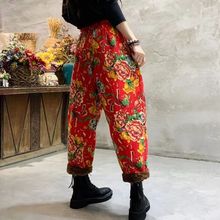 乡村民族风棉袄花布复古潮棉衣东北大花袄保暖舒适