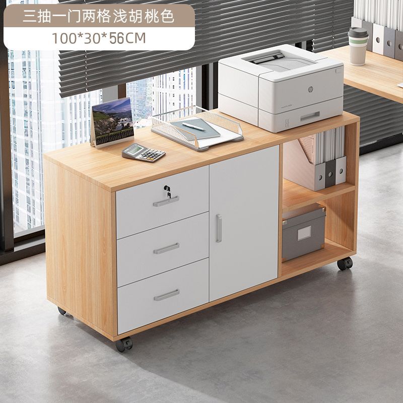 gabinete de archivos de piso de oficina con bloqueo gabinete de archivos armario de almacenamiento impresora armario cajón debajo de la mesa armario pequeño móvil