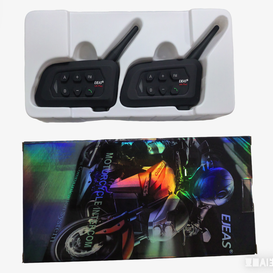 Ejeas Original V6Pro+V4Plus Motorcycle Helmet Bluetooth Headset Helmet Intercom Headset Clip Set