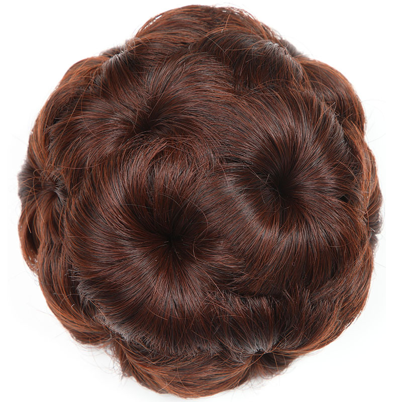 Peluca forma pelo bolsa nueve flor clip peluca anillo nupcial bola cabeza chica placa pelo anillo garra clip flor corsé