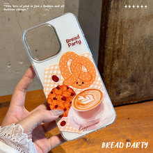 IMD创意曲奇咖啡新款适用苹果16promax手机壳iphone16保护套15pro