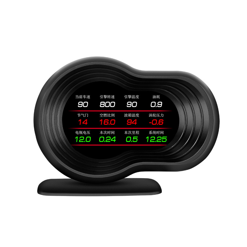 (2개) 웨이잉 자동차 디스플레이 자동차 수정 OBD LCD 다기능 미터 휴대용 고화질 HUD 헤드 업 디스플레이
