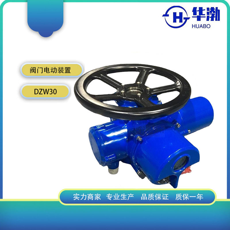 智能一体化阀门电动执行机构DZW30-18整体开关调节型闸阀电动装置