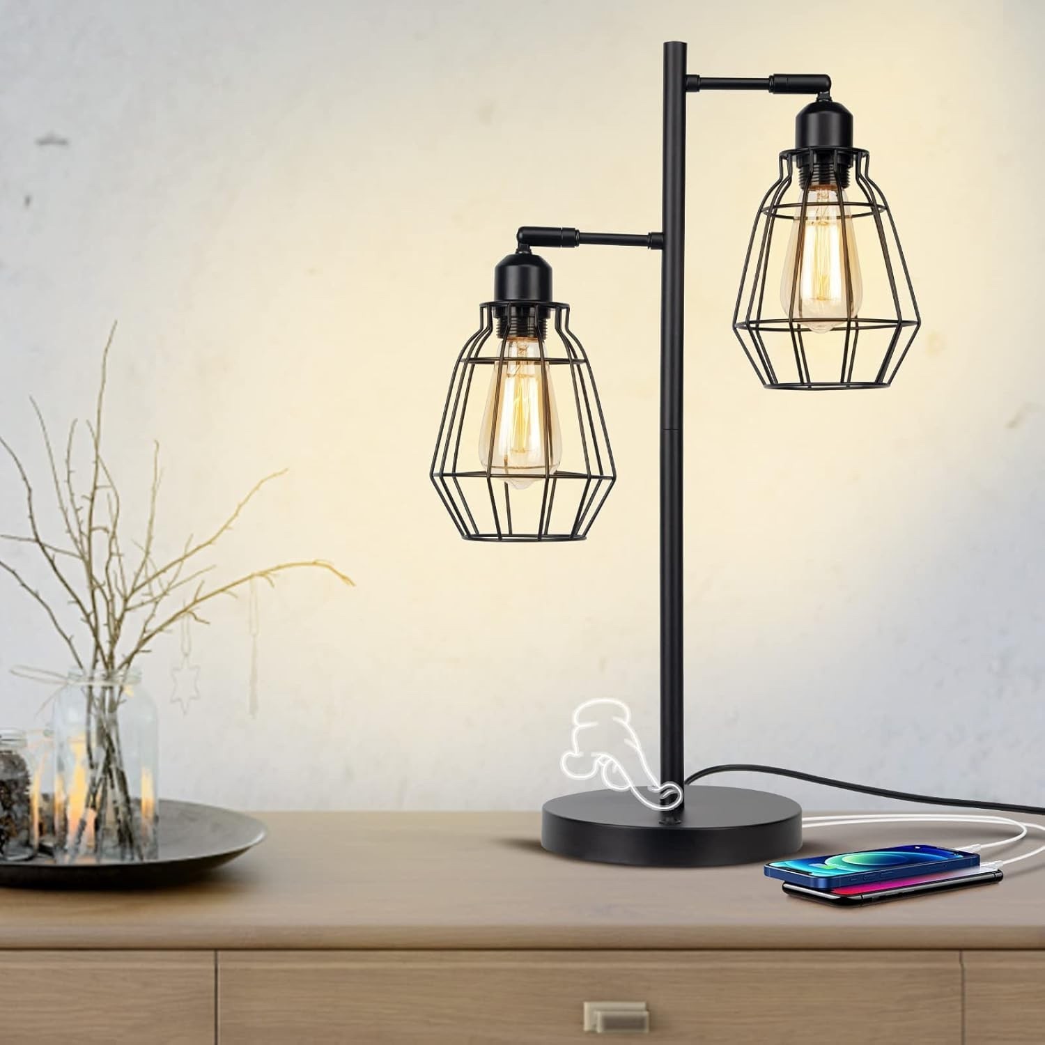 Transfronterizo Zhongshan lámparas americanas lámparas de suelo sofá decoración de dormitorio lectura ajustable linterna control independiente