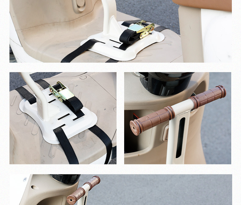Electric Vehicle Child Seat, Front-Mounted, Foldable, Suitable for Aima and Yadea Electric Scooters, Baby and Child Safety Seat