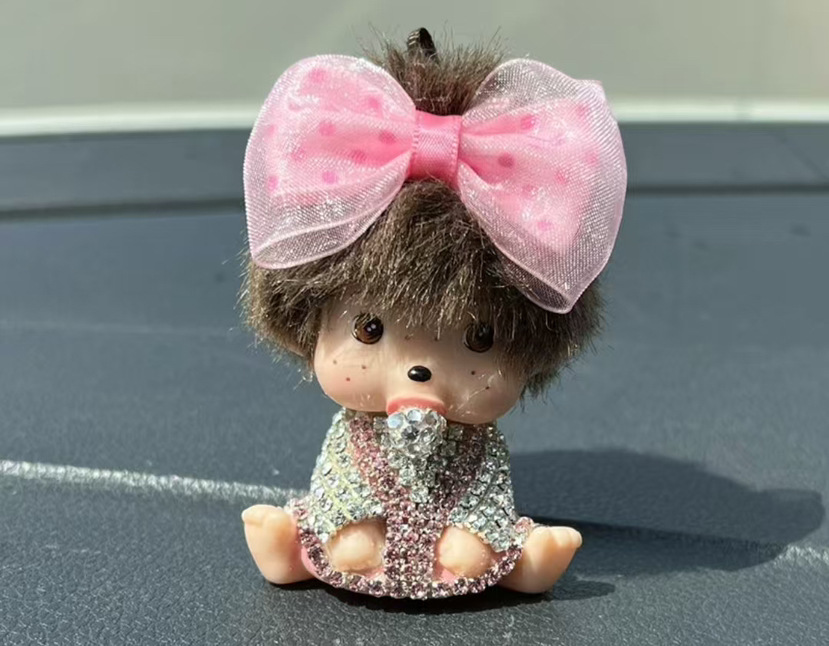 Artículo creativo de la chica del mar adornos de automóviles perfume encantador ángel perfume de automóvil perla base de diamante perfumado perdurable