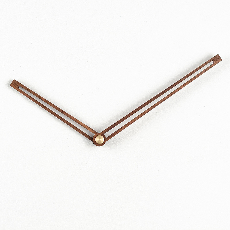 Negro nogal haya puntero de madera maciza reloj de madera puntero personalidad DIY con manga de cobre reloj aguja reloj manos