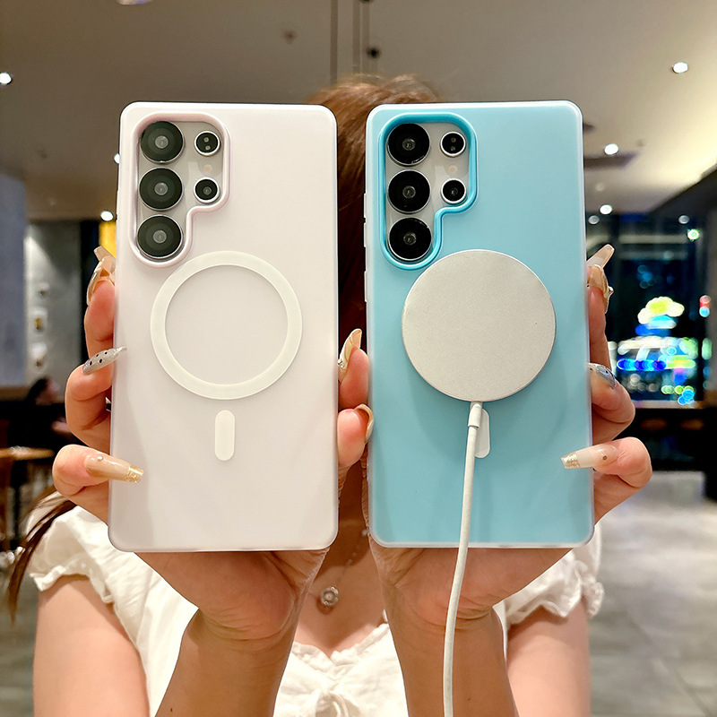 samsung果冻二合一磁吸手机S24壳 适用于三星S25Ultra磨砂防摔A56