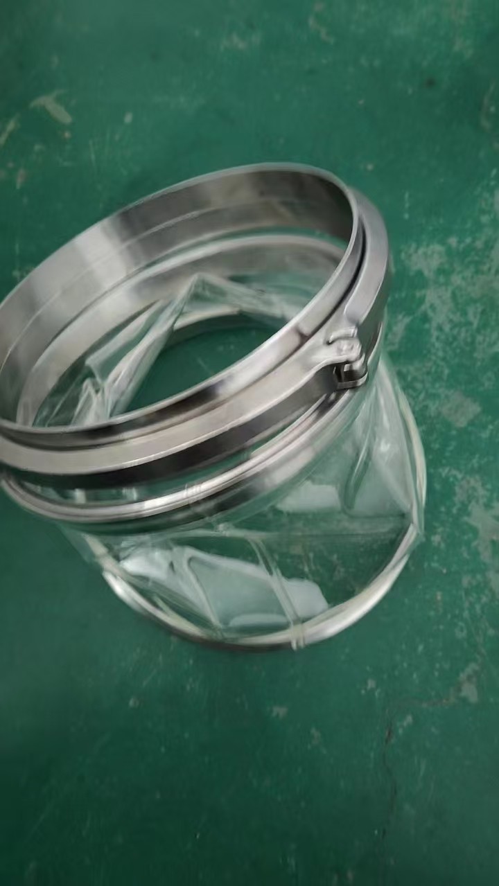 DN50-219快装柔性称重软连接TPU食品级石墨烯粉料密封硅橡胶