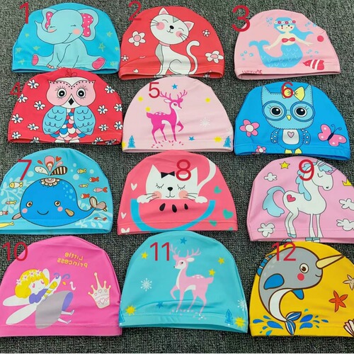 Children's Cartoon Swimming Cap Multicolor Cartoon Children's Swimming Cap Wholesale