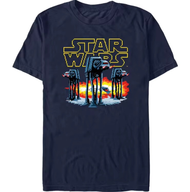 Star Wars Peripheral Merchandise New Print Street Style Unisex Short-Sleeve Loose Comfortable T-Shirt Without Tags