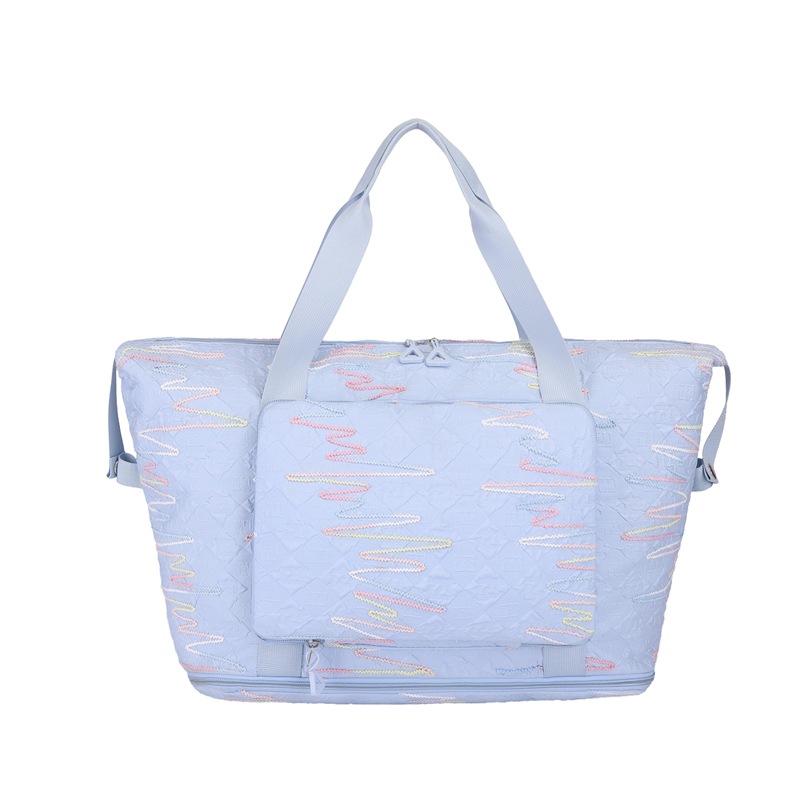 Nueva bolsa de viaje de separación seca y húmeda de comercio exterior, bolsa de gimnasio de viaje de negocios de corta distancia de gran capacidad de moda, bolsa de almacenamiento de ropa para la producción