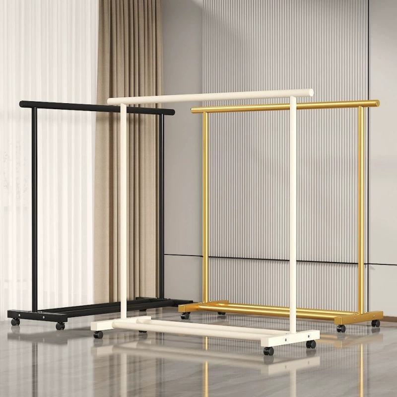 Простая сушилка для одежды, модная вешалка для одежды, напольная вертикальная вешалка для балкона, вешалка для домашней одежды, полка для использования в спальне в помещении.