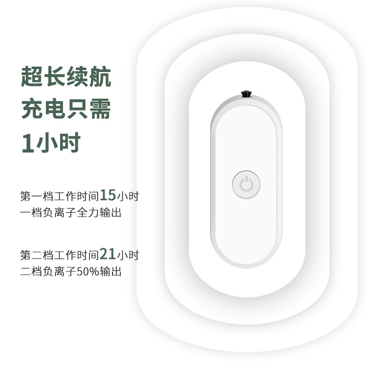 Portable Neck Purifier, Hanging Necklace with Negative Ion, Home Use, Small, Wholesaling Gift, LOGO