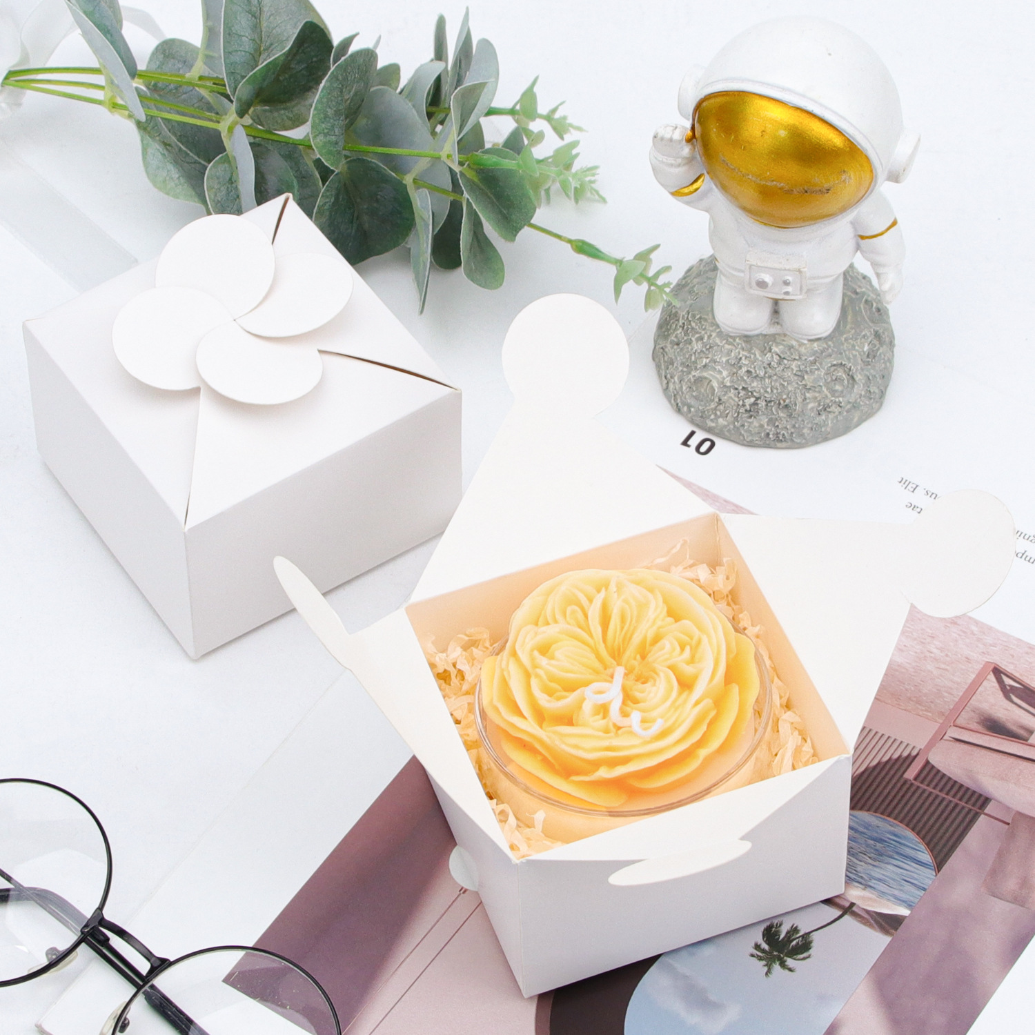 13g Weight Gift Box Event & Party Supplies 1 Piece Quantity Holiday, Wedding, Party Occasion Wedding Festival Solid Color Pattern Wedding Solid Color Paper Holiday Wedding Party Gift Box Gift Wrapping Supplies 8