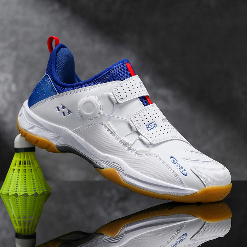 Beef Tbottomon Bottom Badminton Shoes Carbon Plate Tennis Shoes Professional Training Table Tennis Shoes Couples Non-Slip Sports Shoes Breathable