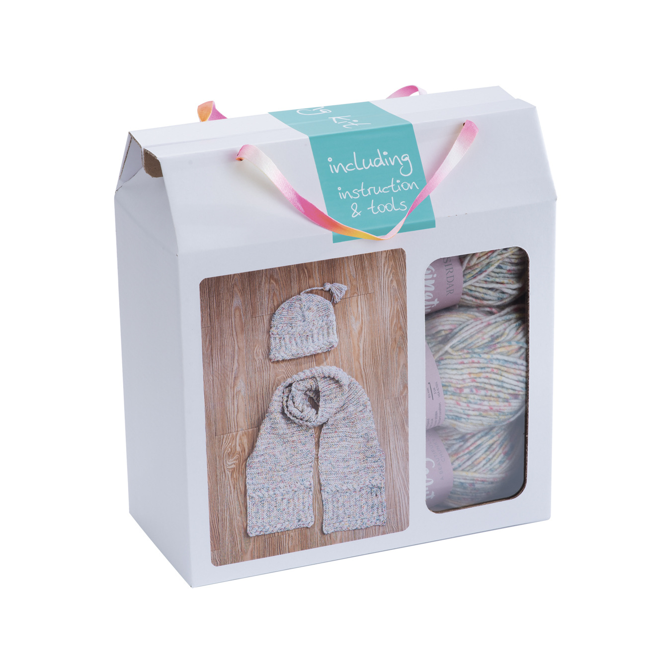 帽子围巾毛线套装DIY毛线礼盒