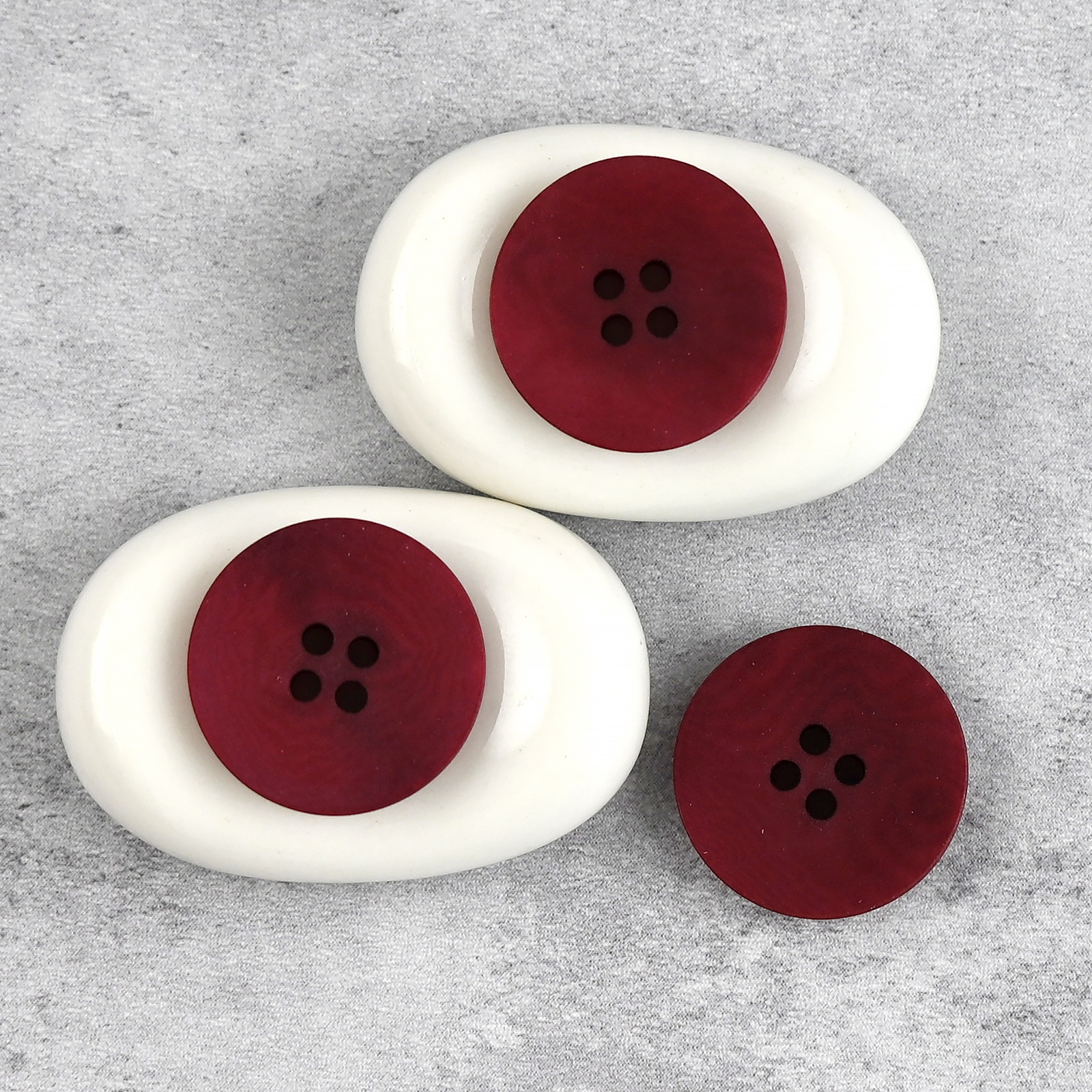 【酒红玫瑰】单平面磨砂质感真果实纽扣 复古毛衣开衫外套服饰扣