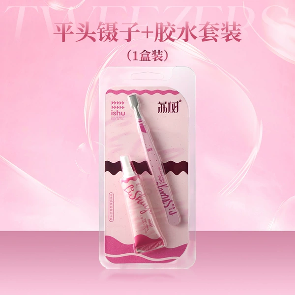 Tweezers, glue, set