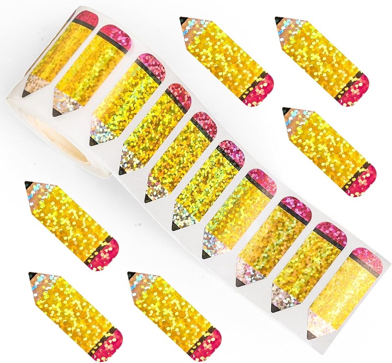 500 ステッカー/ロールレーザーイースターおもちゃステッカーシールステッカーありがとう工芸品装飾ステッカーラベル|undefined