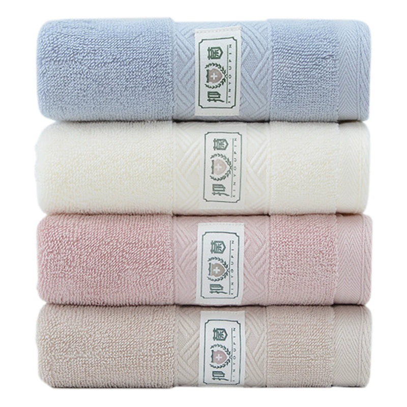 Jieliya бактериостатическое полотенце из чистого хлопка мягкое Впитывающее летнее легкое взрослое бытовое однотонное полотенце из чистого хлопка 9502