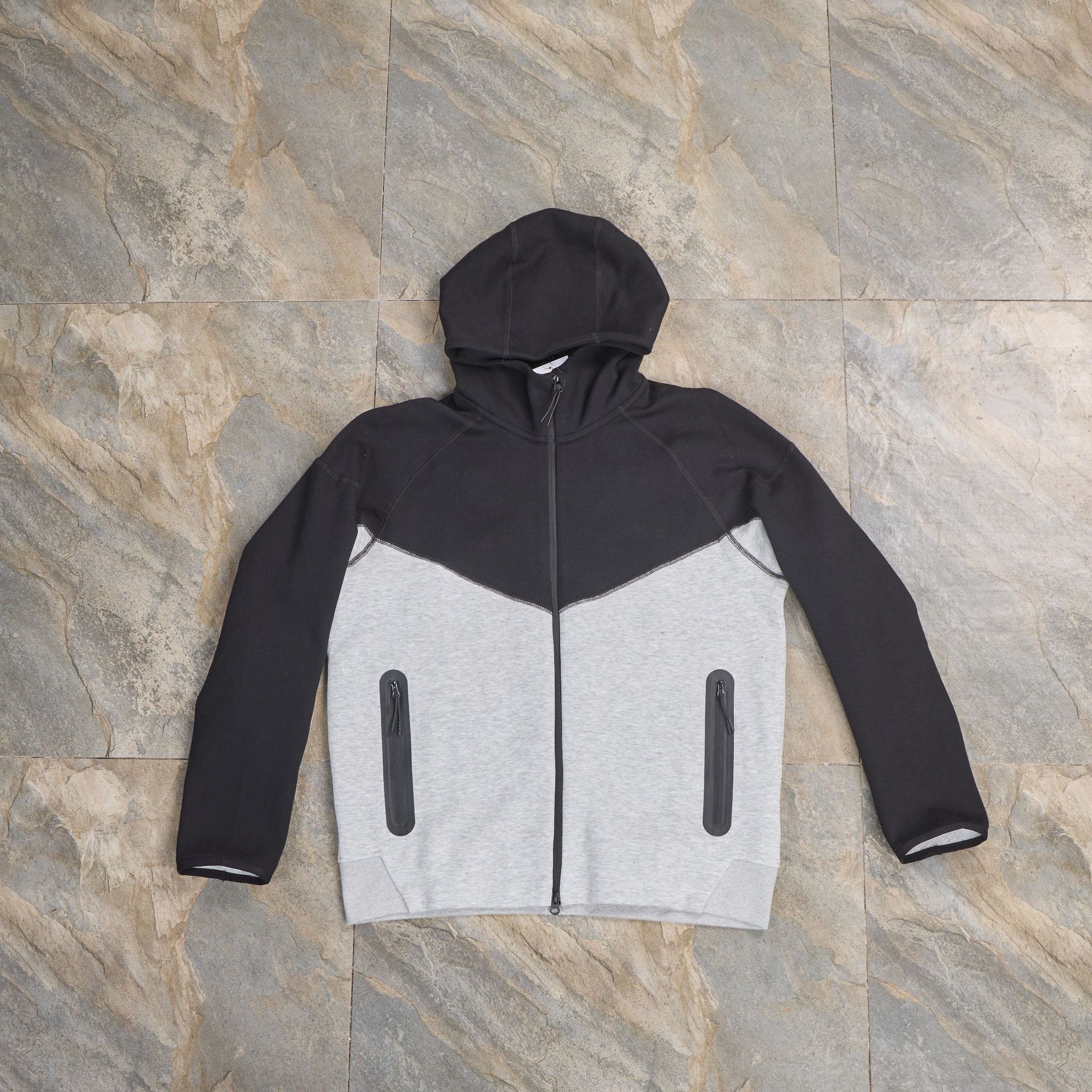 2025 hombre aire capa de algodón chaqueta primavera y otoño capa de entrenamiento a prueba de viento sombrero jersey deportivo cardigan