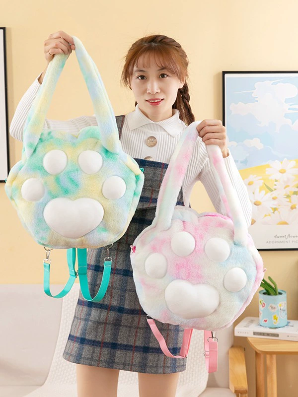 Cartoon Backpack, Plush Cute Bag, Multiple Sizes (32–40 cm) Shoulder/Backpack Style