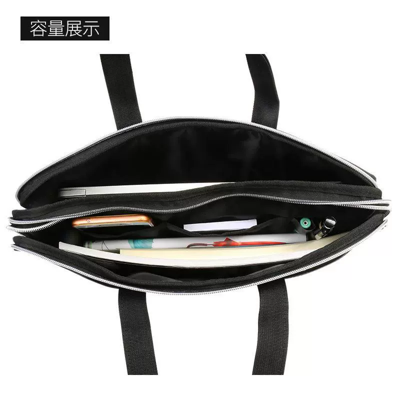 Universal materials set for documents for folders, laptop with zipper, linen bag, training