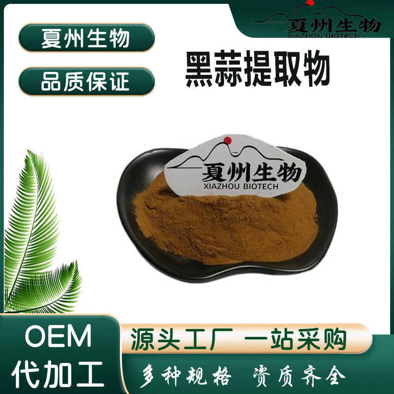 黑蒜提取物10:1 多规格 黑大蒜发酵萃取 黑蒜粉 夏州生物 现货