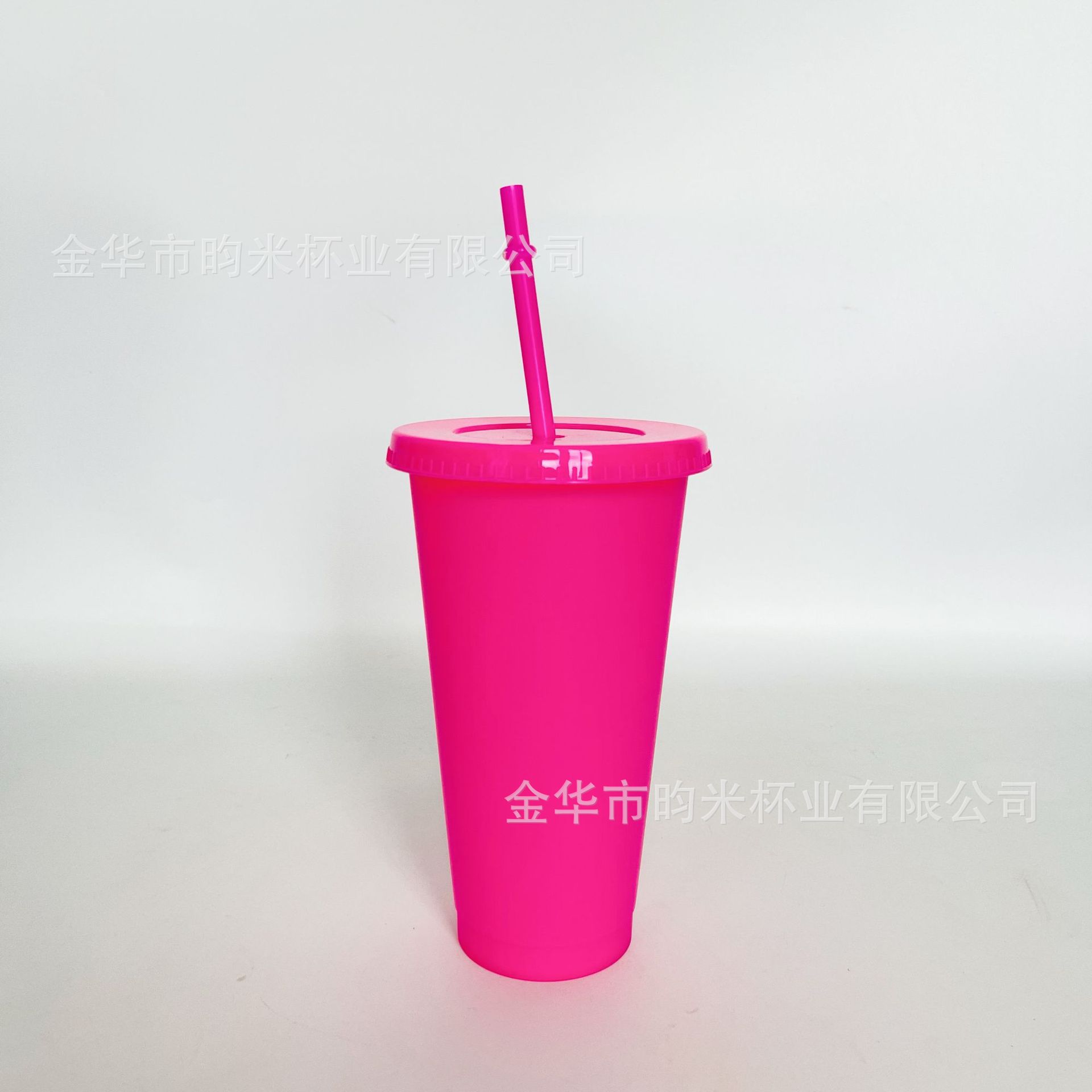 Transfronterizo PP color 24OZ taza de paja taza de té de leche de gran capacidad 710ML taza de plástico monocapa de color sólido se puede imprimir logotipo