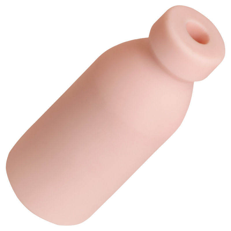 Jiuai Portable Bottle Masturbator, Manual TPE Men’s Self-Pleasure Device, Skin Tone — detail image 1