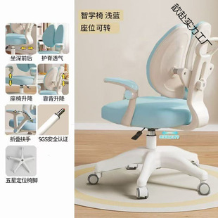 Children's Learning Chair, Primary School Student Writing Seat, Home Desk, Liftable Homework Special Stool