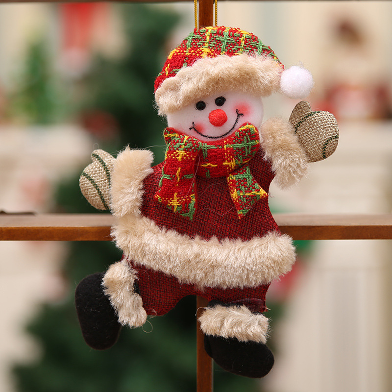 クリスマスクリスマスツリー部品クリスマス人形ダンス老人雪だるま鹿熊布人形ペンダントプレゼント|undefined