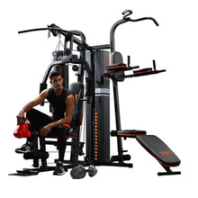 JX-DS930健身器材多功能三人站综合训练器大型力量运动组合训练器