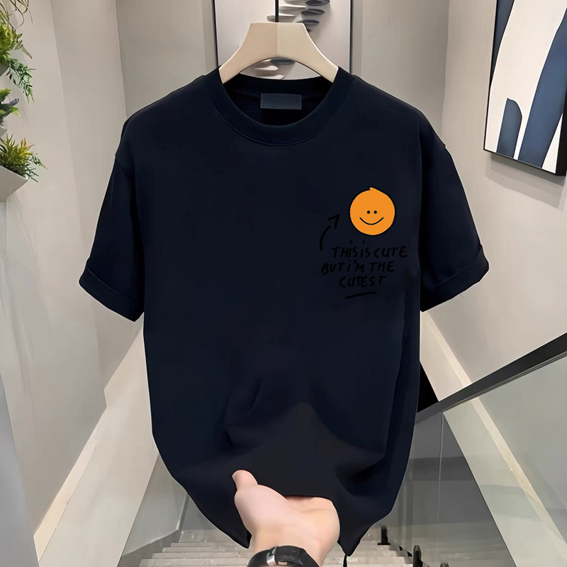 Algodón negro de mujer camiseta de mangas cortas de verano 2025 estudiantes de hombro camiseta de mujer camiseta de base un cabello