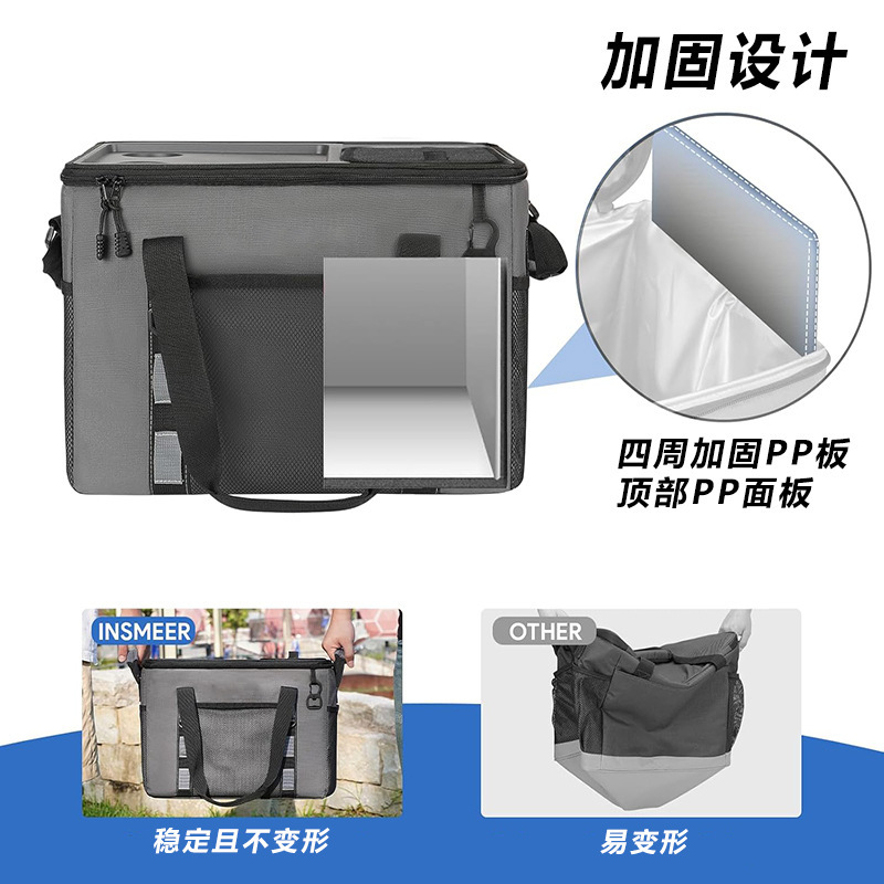 新款户外露营保温包大容量便携折叠收纳手提野餐保温箱烧烤冰袋|undefined