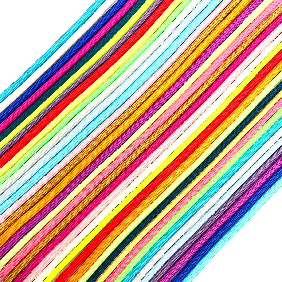 210 color 4mm color unisex cifrado cordón redondo negro y blanco cordón de zapatos casuales para zapatos blancos pequeños