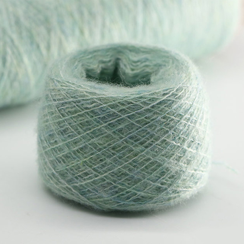 1/14NM 纤彩绒 3%羊毛 13%尼龙 13%腈纶 68%再生涤纶 3%氨纶团线